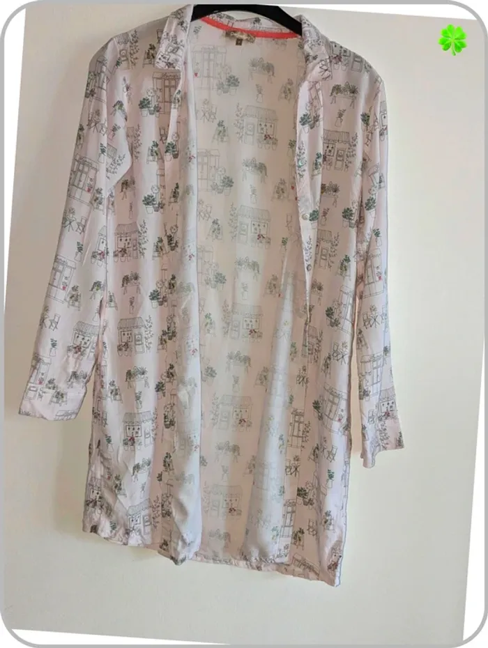 Haut de pyjama femme Darjeeling S - photo numéro 3