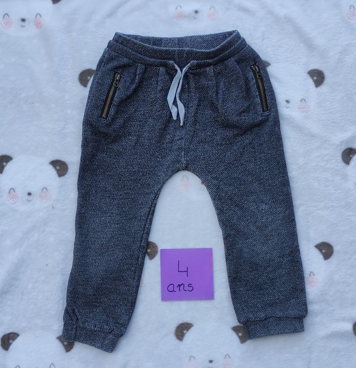 Pantalon gris chiné enfant 4 ans Kiabi