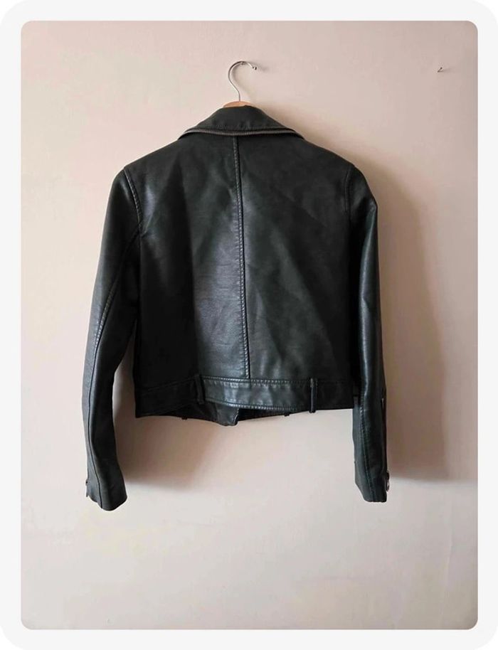 Perfecto Zara vert foncé taille S - photo numéro 4