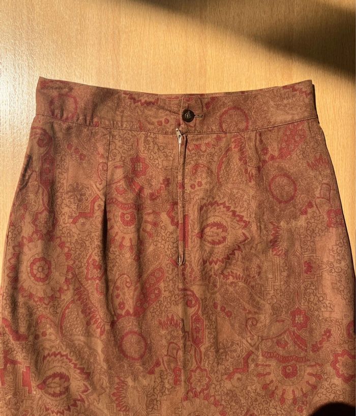 Mini jupe crayon - vintage skirt 70's/ folk inspired - photo numéro 12
