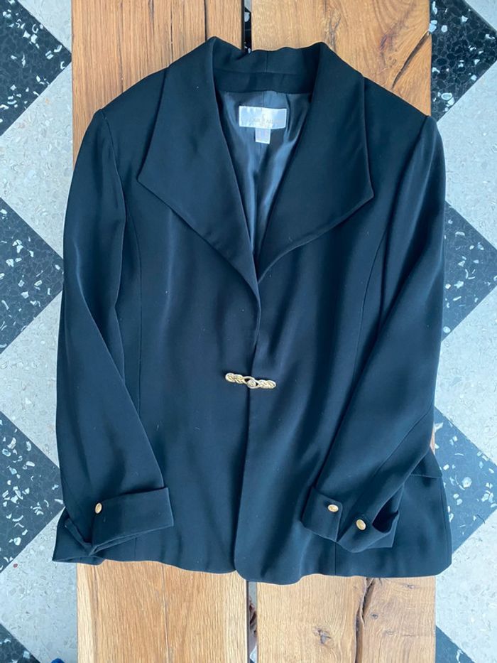 Blazer noir un jour ailleurs taille 42 - photo numéro 4