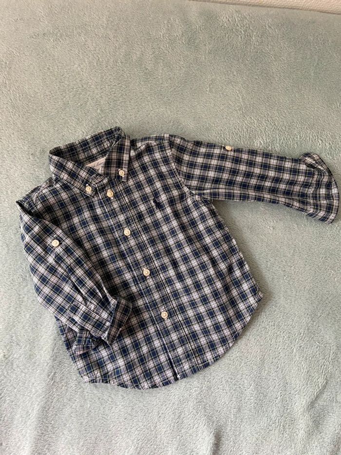 Chemise manches longues Ralph Lauren 12 mois