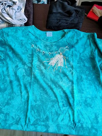 Tee shirt turquoise