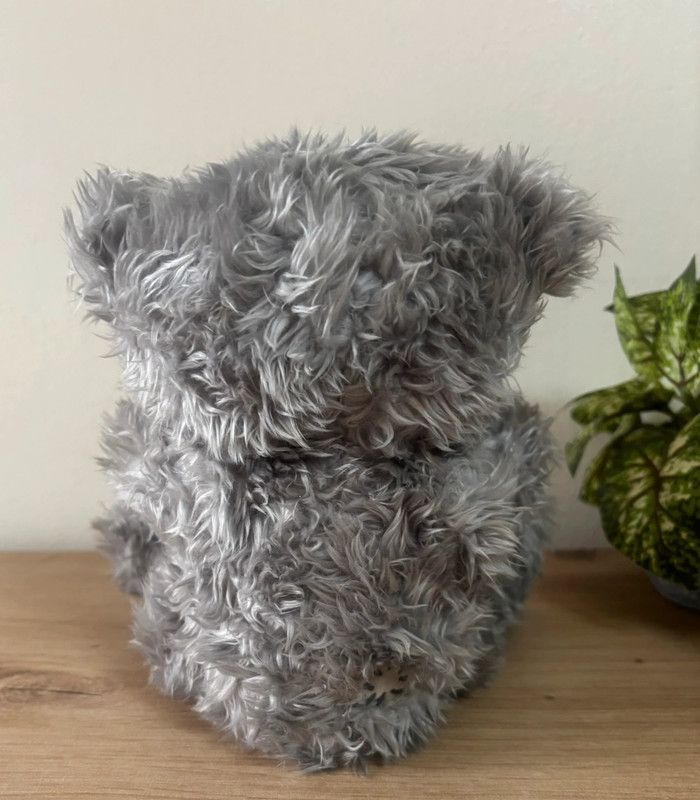 Peluche ours gris cœur rouge I love you me to you - photo numéro 3