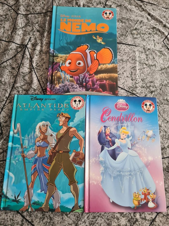 Lot de 3 livres Disney