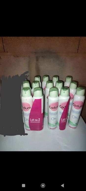 Lot de 14 déodorants Cadum micro talc 0% fraîcheur coton