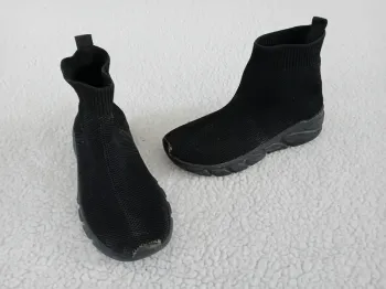 Baskets bottines noires montantes 28