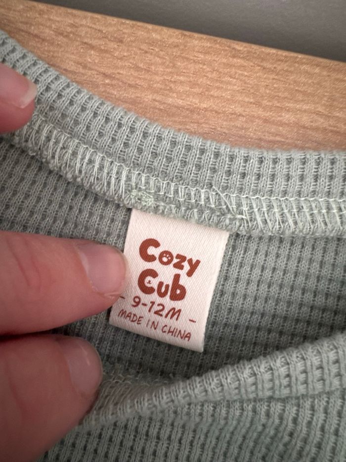 Ensemble vert Cosy Club - 9 mois - photo numéro 7