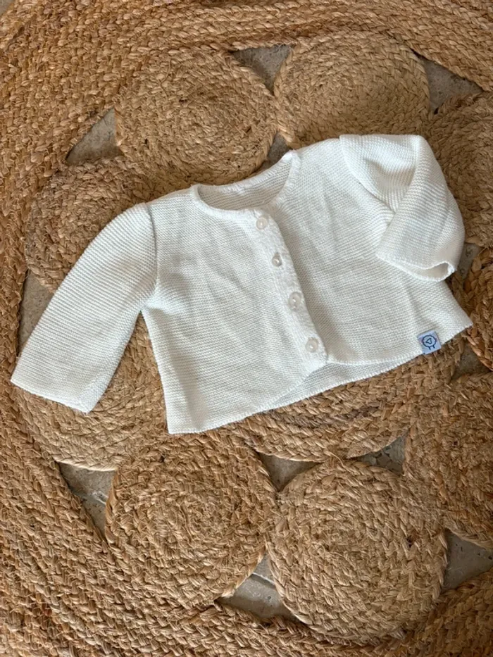 Gilet Manufacture de Layette 3/6 mois