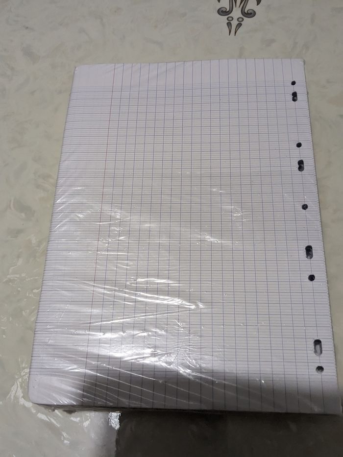 Lot de 4 paquets de feuilles simples perforées. Taille 21x 29,7 cm - photo numéro 6