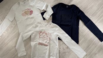 Lot de trois T-shirts manches longues