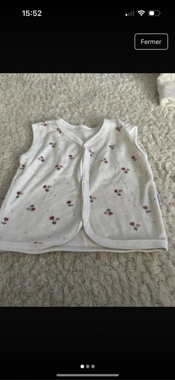 Gilet sans manche bébé fille