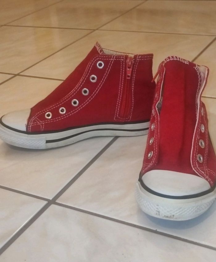 Baskets montantes style converse T 34 - photo numéro 3