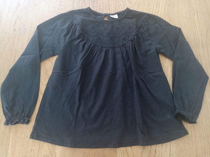 Blouse noire fille 10 ans