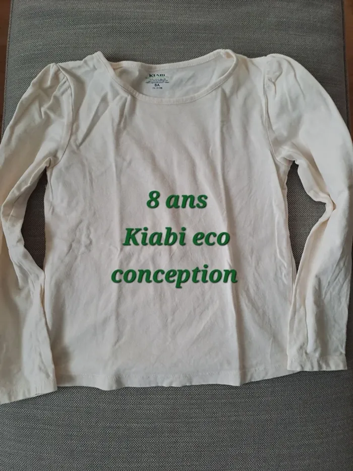 T shirt manches longues écru