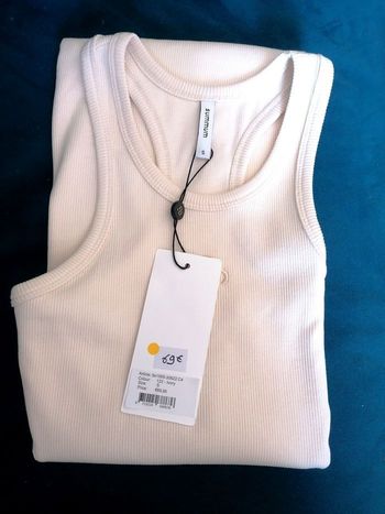 Robe été dos échancré crème marque Summum Design in Holland. Coton et élasthanne. Neuve. T. S 