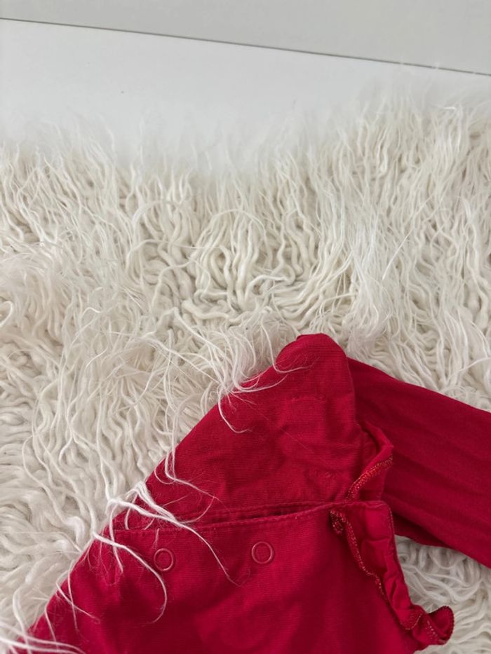 Pull fin rouge DPAM fille 9 mois - photo numéro 4