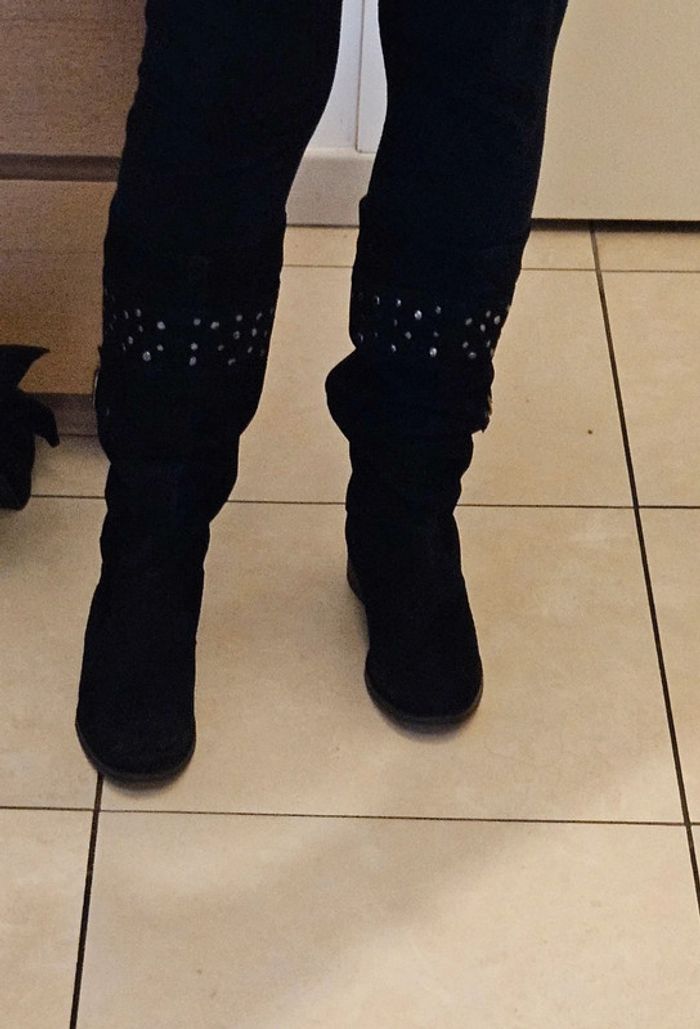 Bottes en daim souple André - photo numéro 8
