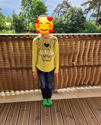 t-shirt Mlongue kenzo 10ans  (12e)