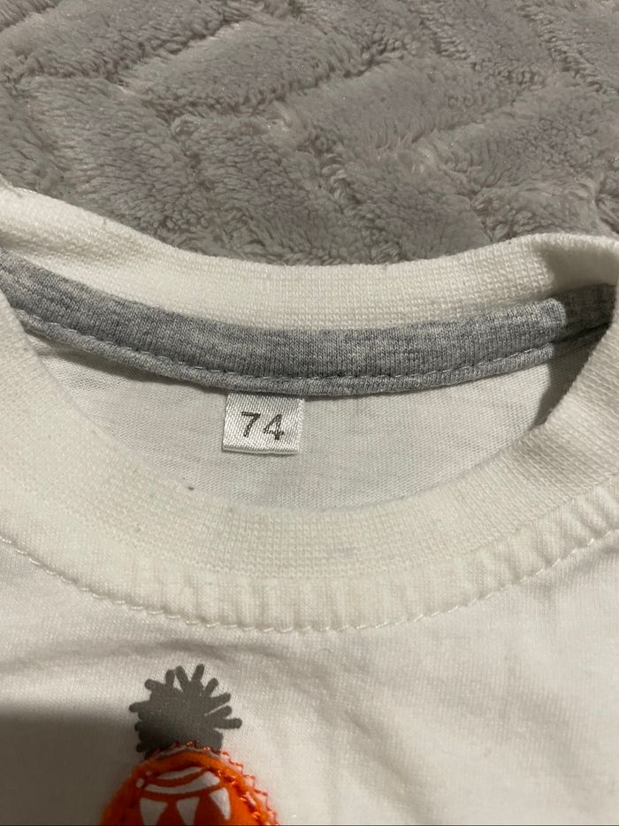 Lot Tshirts manches longues + pull sans manche 12 mois - photo numéro 4