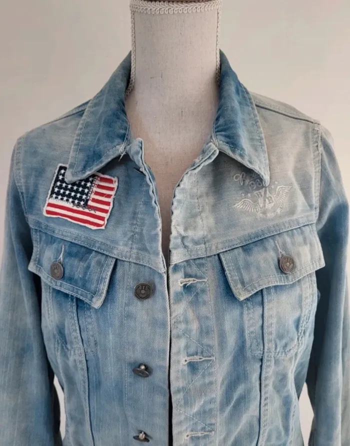 Veste en jean bleue claire Rivaldi Taille M ou 38/40 - photo numéro 4