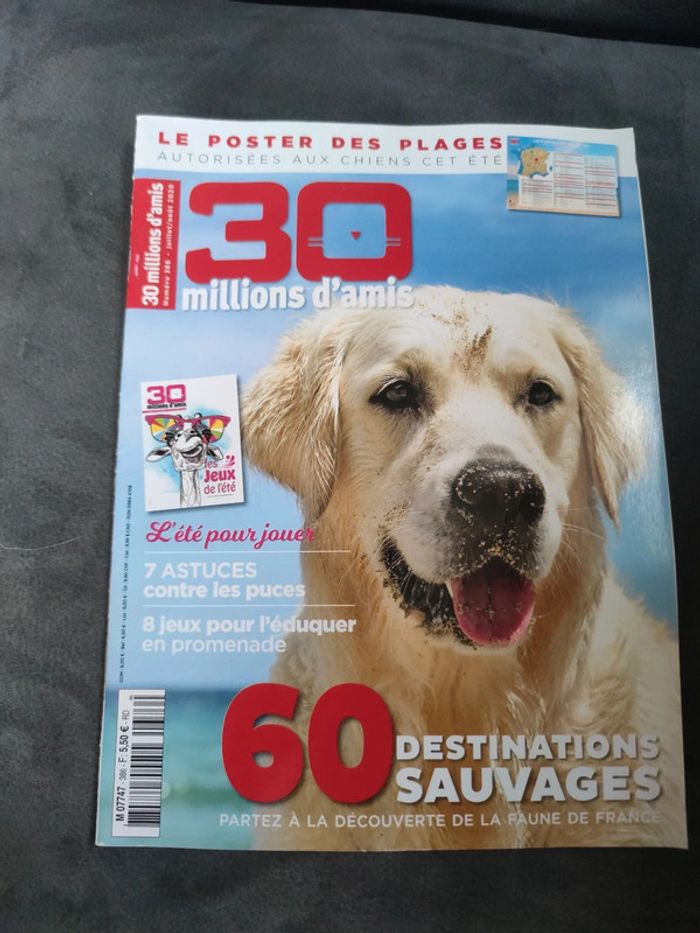 Magazine 30 millions d'amis numéro 386 été juillet août 2020