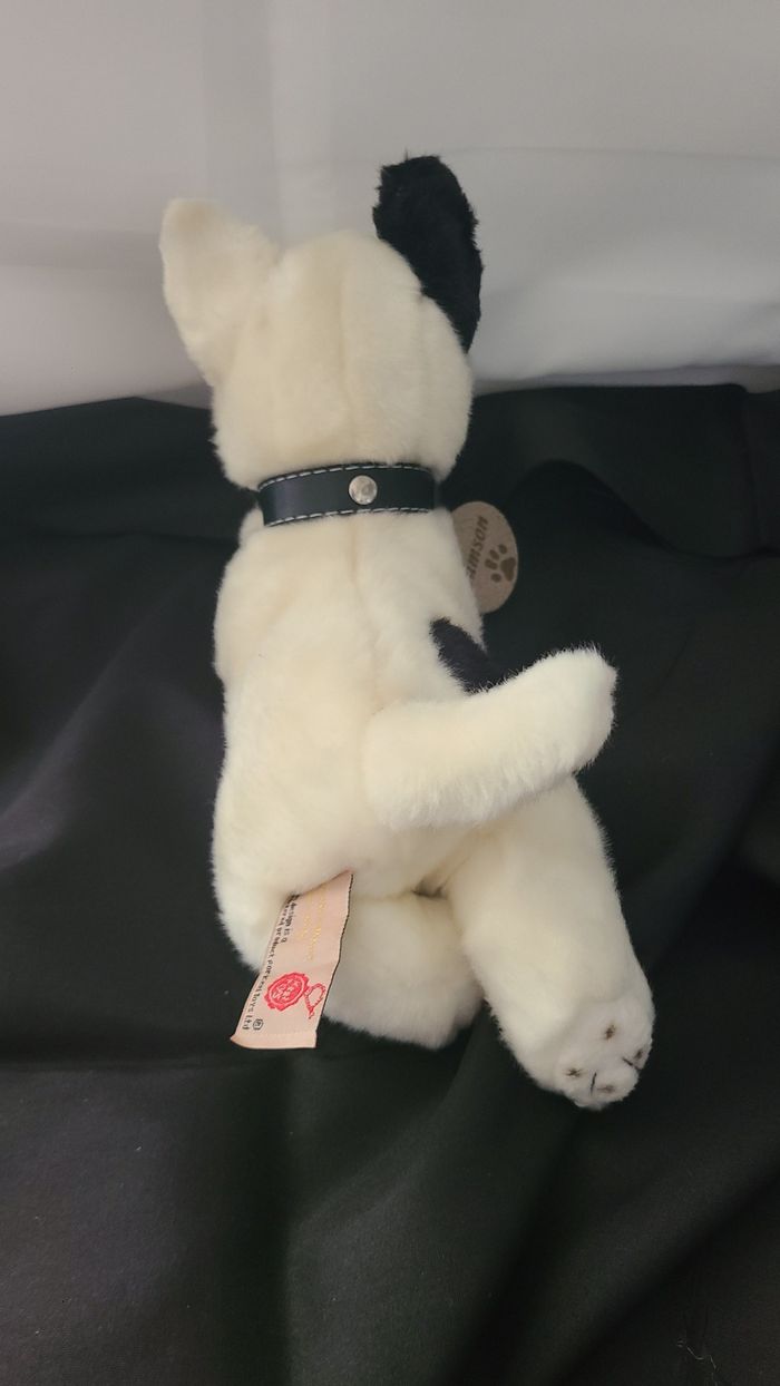 Keel Toys Tyson Bull Terrier Magnifique chien noir et blanc en peluche douce - photo numéro 3