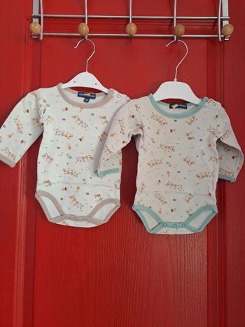 Lot 2 bodies garçon 3 mois