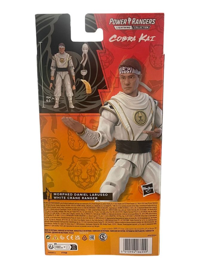 Power Rangers x Cobra Kai Lightning collection Morphed Daniel Larusso White Crane Ranger Hasbro neuf - photo numéro 2