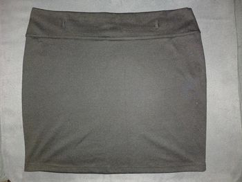 Mini jupe noire en maille Mim taille XL