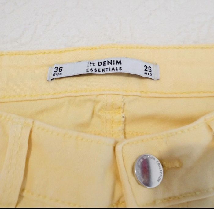 Pantalon Lefties 36 jaune tbe #lora11femme36 - photo numéro 3