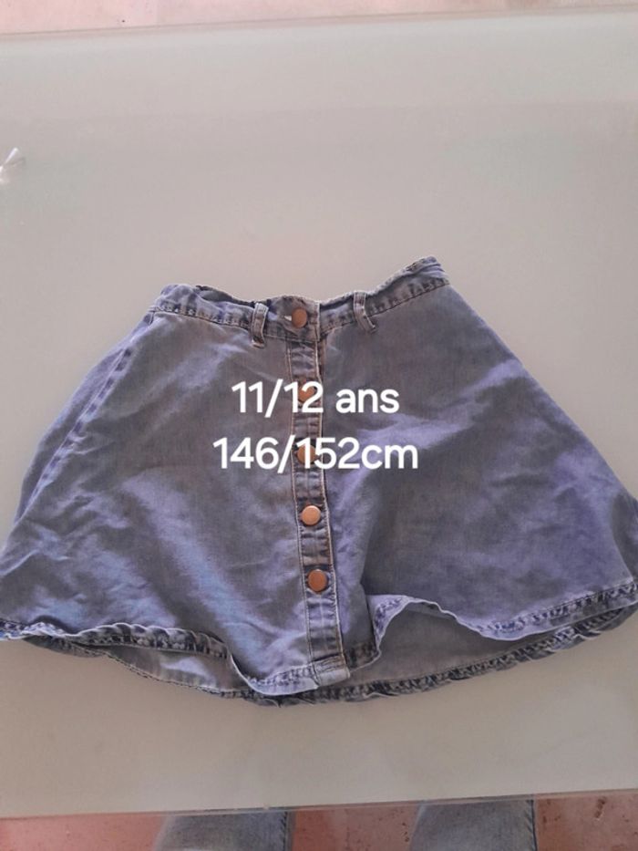 Jupe fille en jean légère 11/12 ans
