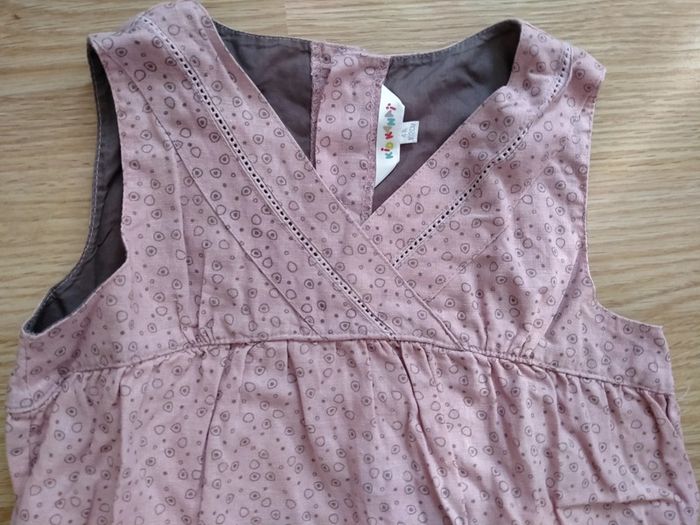 Robe rose a bretelles. Fille . Kidkanai 
Taille 4 ans - photo numéro 4