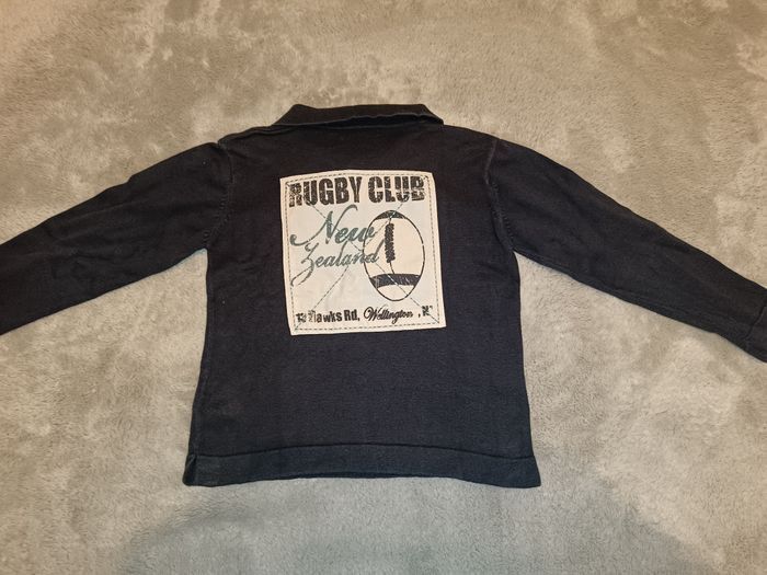 Polo garçon manches longues “Rugby Club New Zealand - photo numéro 4