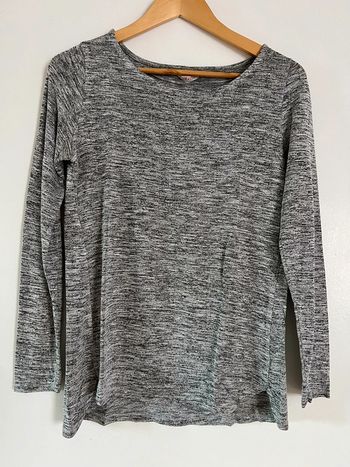 Pull léger gris chiné