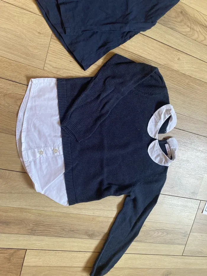 Ensemble lot, T-shirt, pull col Claudine - photo numéro 4