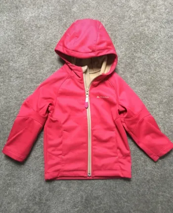 Veste à capuche rose fille 2 ans