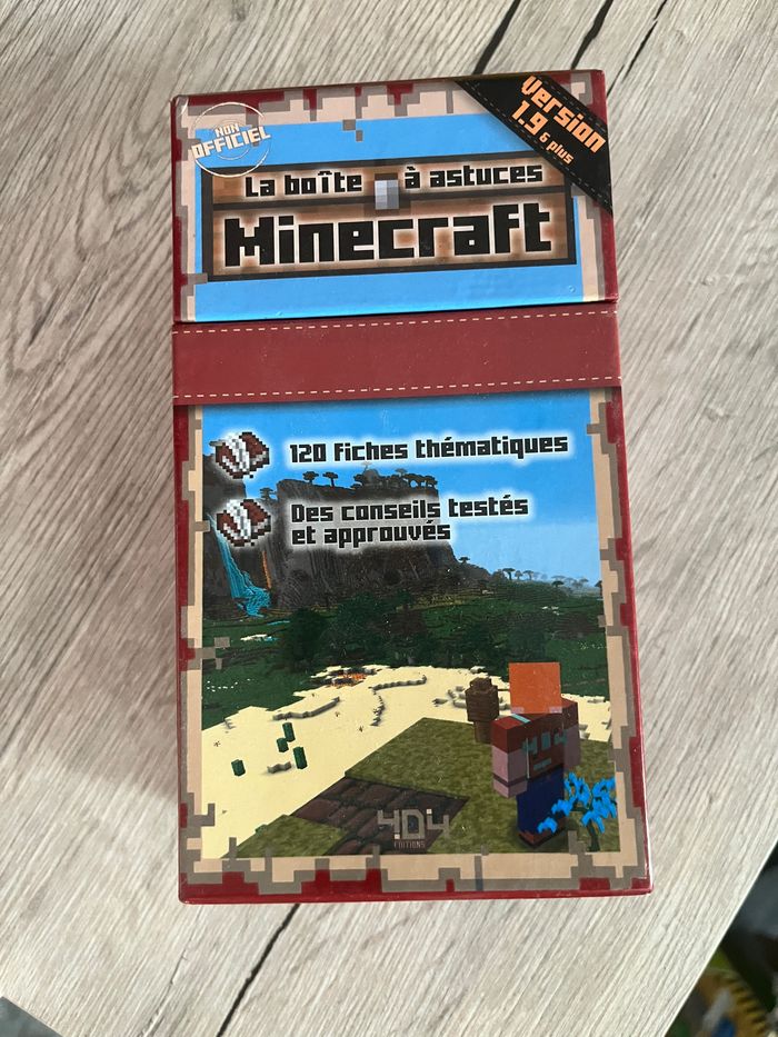 Boîte de fiches minecraft