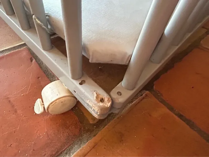 Parc pliant carré 1mx1m gris bébé9 - photo numéro 7