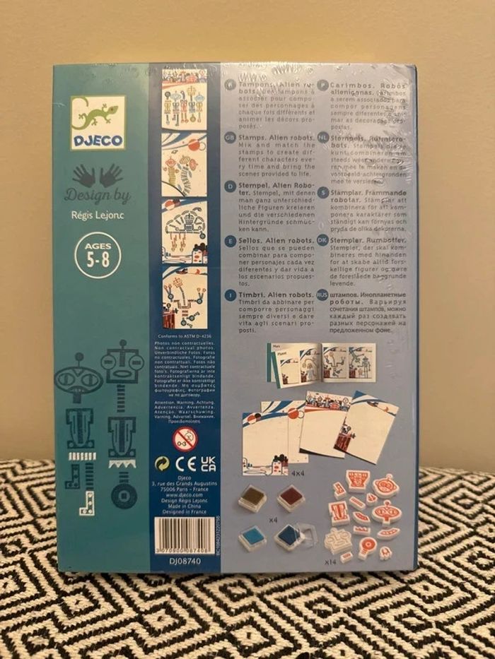 Djeco - Coffret créatif "Mix et match tampons Alien Robots" Dès 5 ans - photo numéro 2