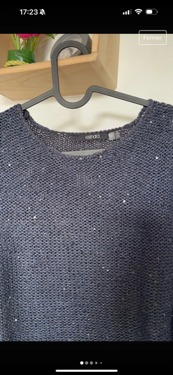 Pull femme avec paillettes
