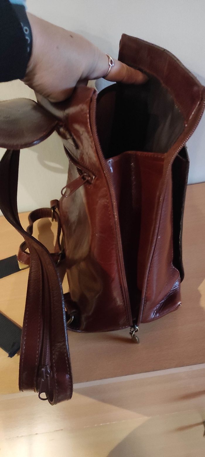 Sac à dos en cuir - photo numéro 4