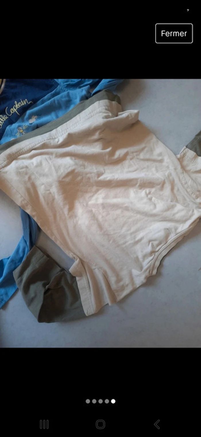 t-shirt manche longue bi color - photo numéro 3