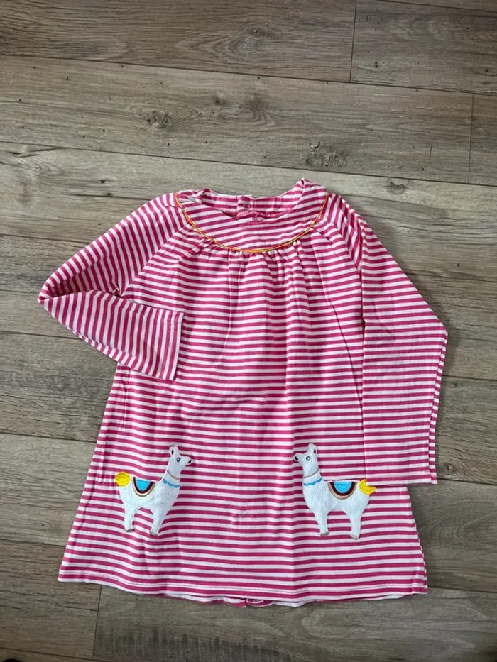 120/130 cm coton épais - robe Lama rayures - photo numéro 3