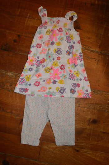 Ensemble débardeur + legging court Gémo 2 ans