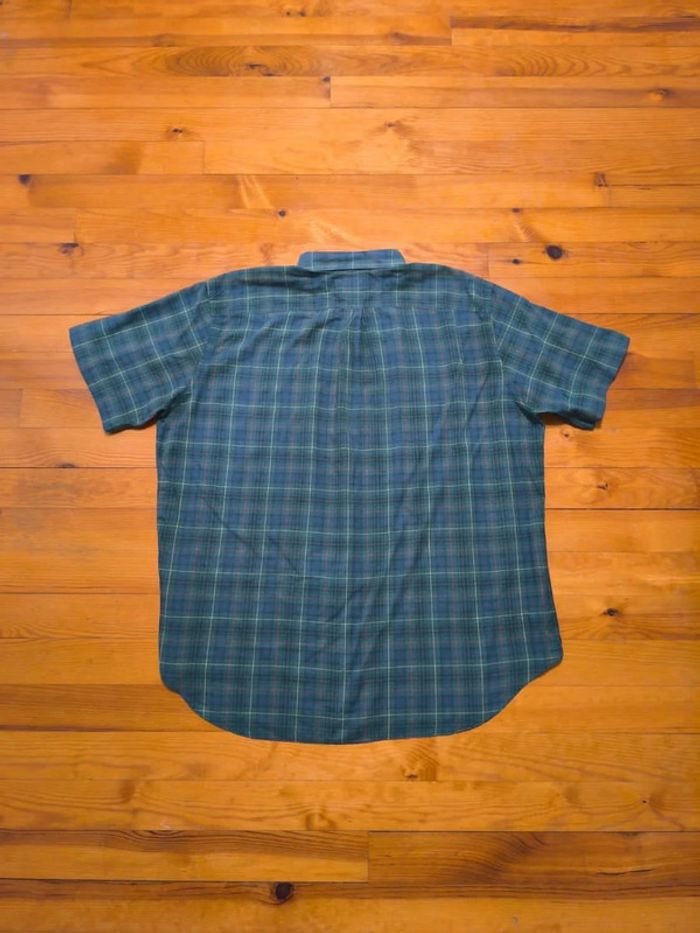 Chemisette à carreaux - Ralph Lauren - Classic Fit - Logo brodé rouge - Vert, bleu - Taille XXXL - photo numéro 4