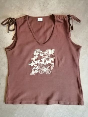 Top marron Taille M