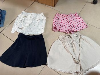 Lot de short et 1 jupes 4 ans