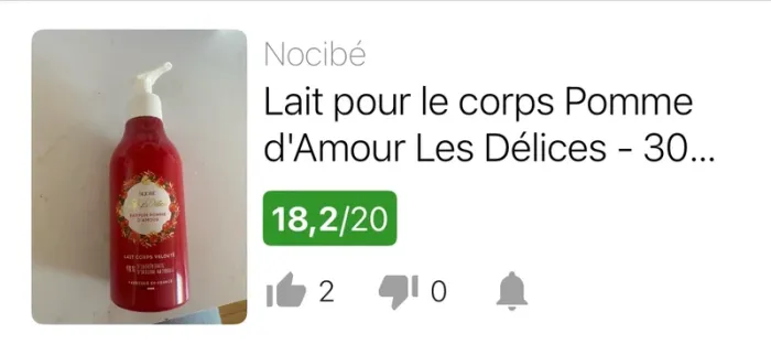 Lait corps velouté Nocibé pomme d’amour - photo numéro 5