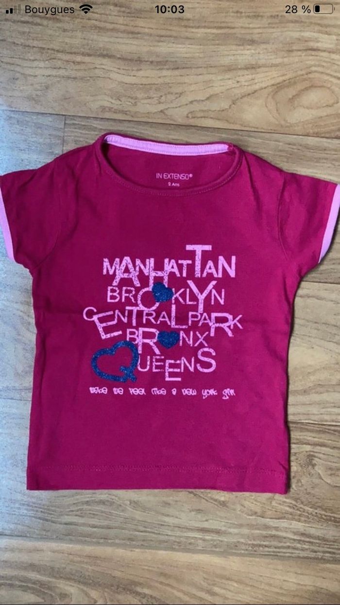 T-shirt In Extenso 24 mois 2 ans neuf - photo numéro 2